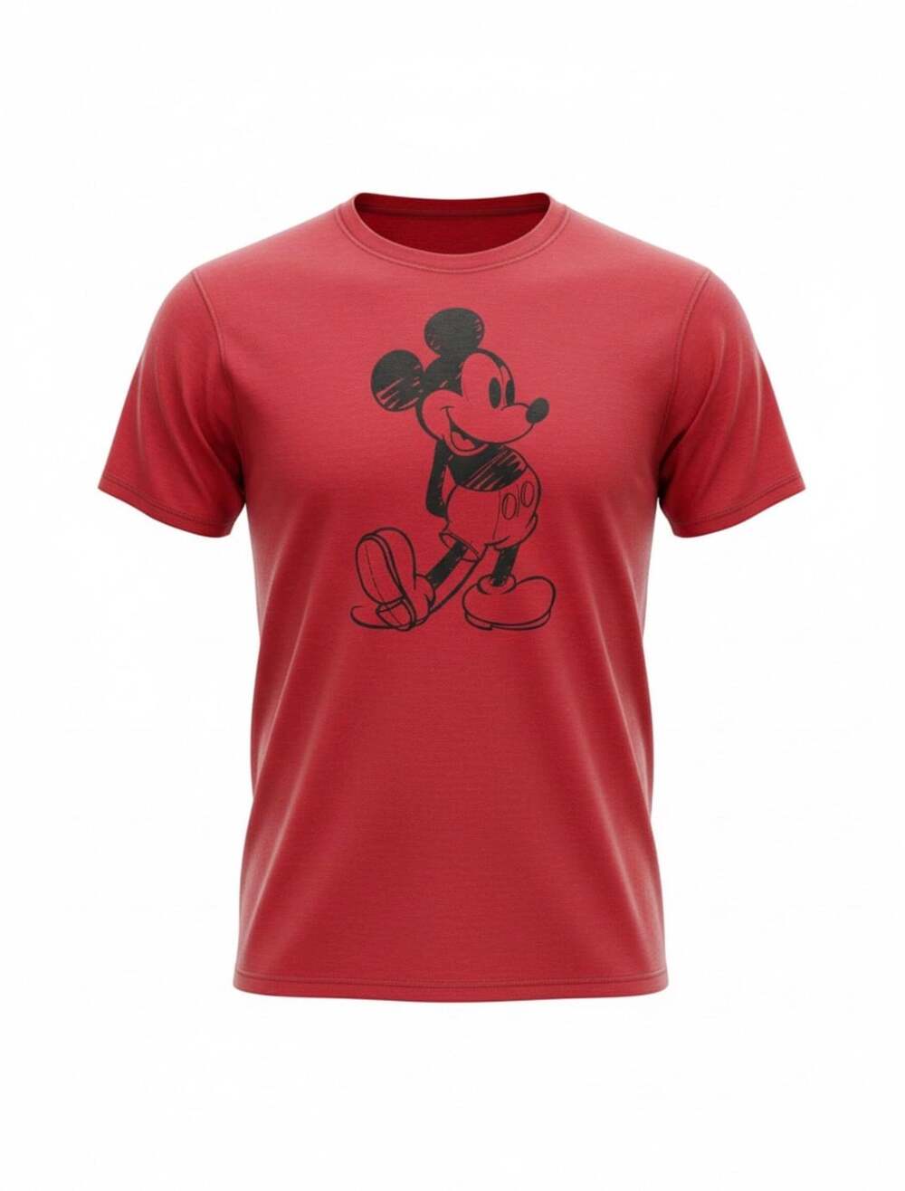 Bella Canvas Mickey Mouse T-Shirt Size 2XL Red Graphic Tee